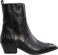Austin Leather Ankle Boots - Black