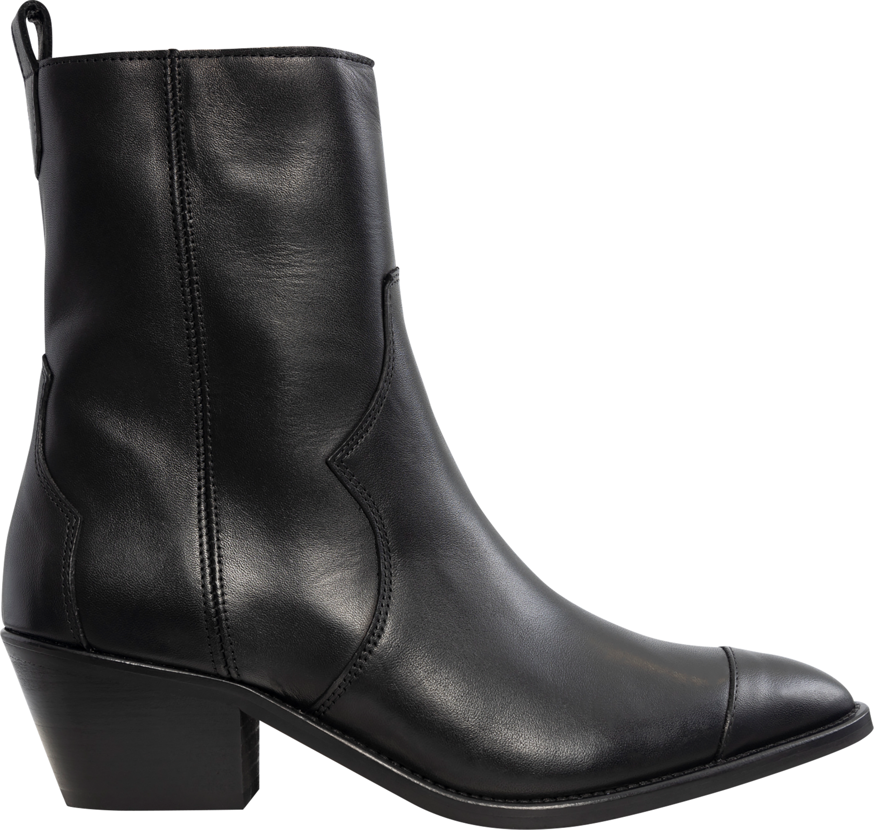 Austin Leather Ankle Boots - Black