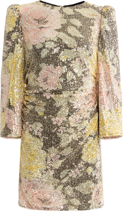 Sequins Mini Dress - Evening Roses