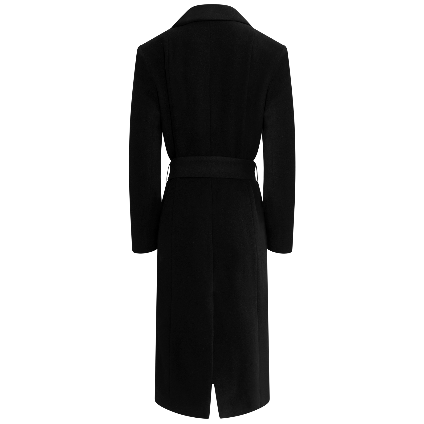 Charlotte Cashmere Wool Coat - Black
