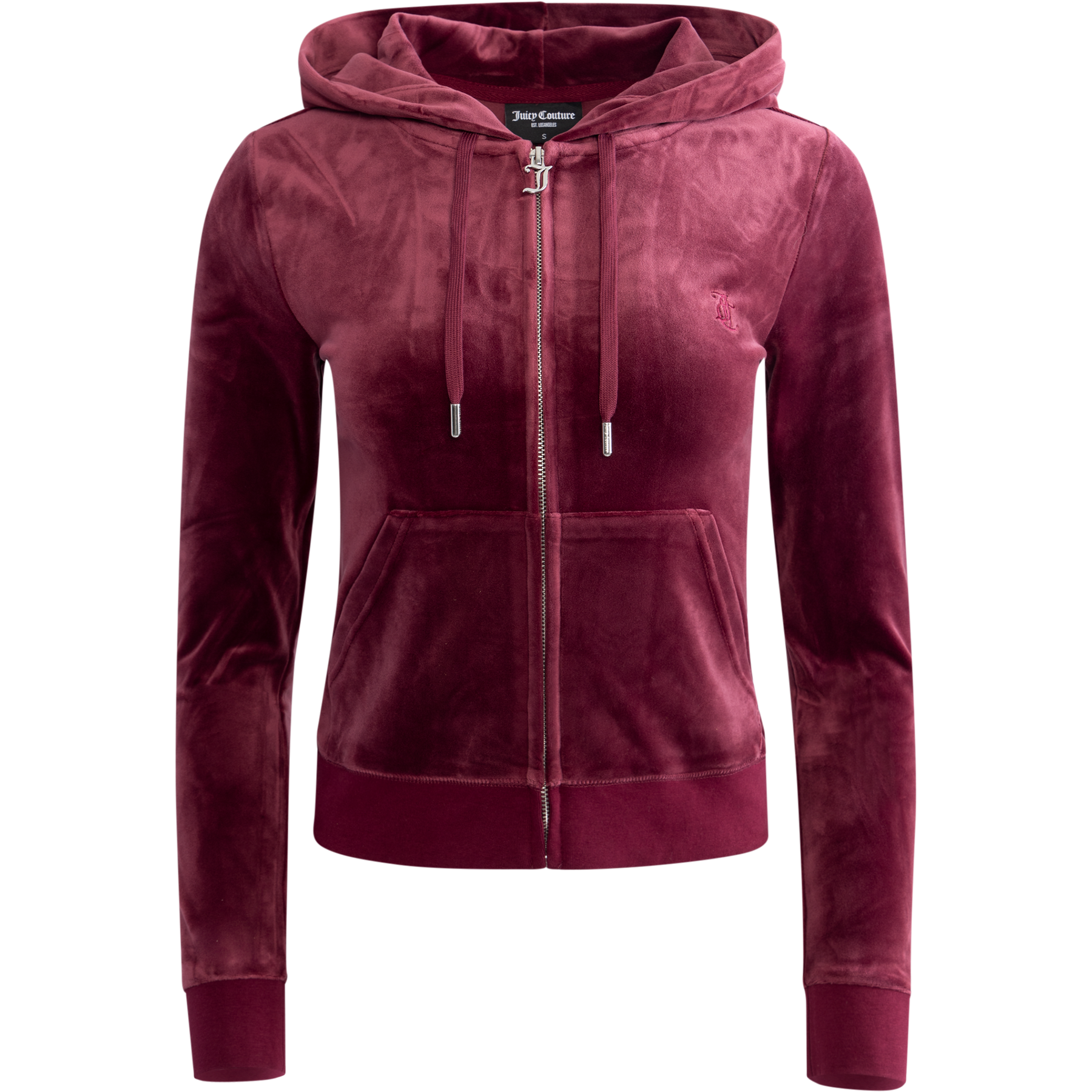 Robertson Classic Velour Zip Hoodie - Tawny Port