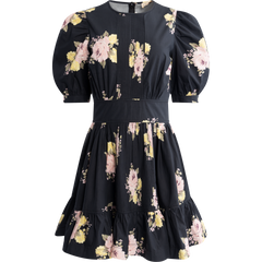 Poplin Mini Dress - Black Posey
