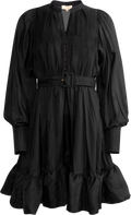 Cupro Mini Dress - Black