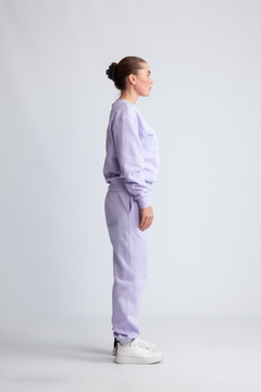 Organic Fitted Crewneck - Lavender