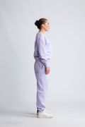 Organic Fitted Sweat Pants - Lavendel