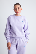 Organic Fitted Crewneck - Lavendel