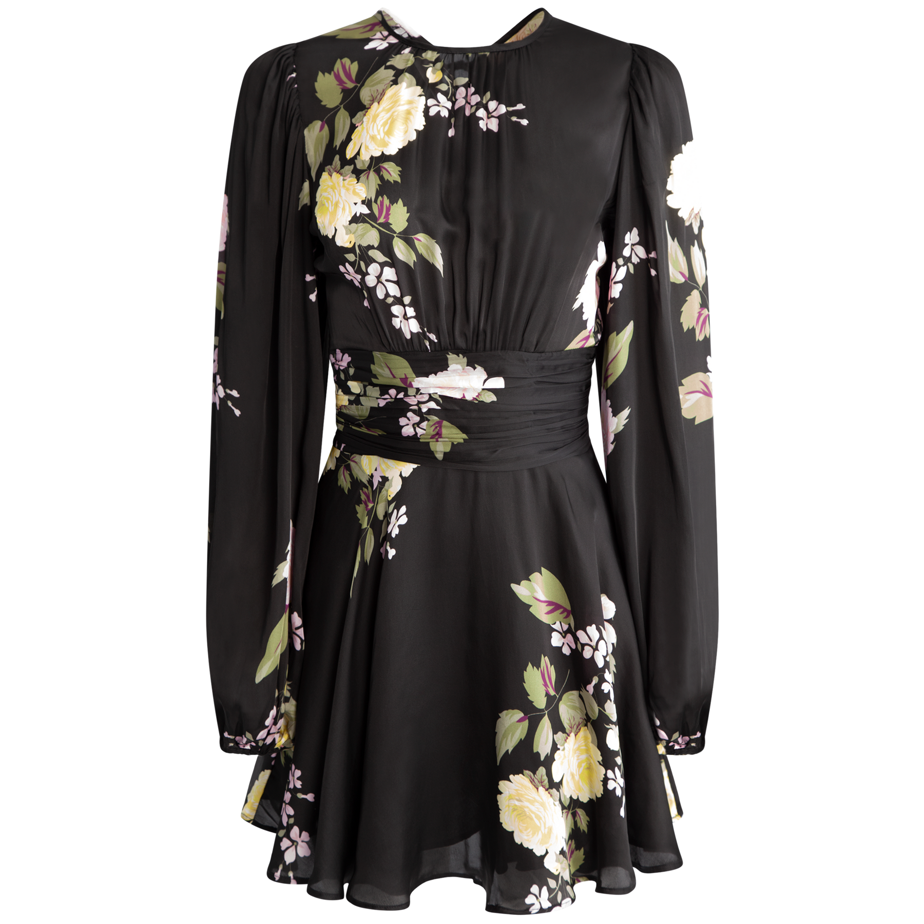 Satin Mini Dress - Vivid Bouquet