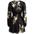 Satin Mini Dress - Vivid Bouquet