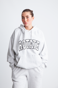Heavy Sweat Hoodie - Ljusgrå melerad
