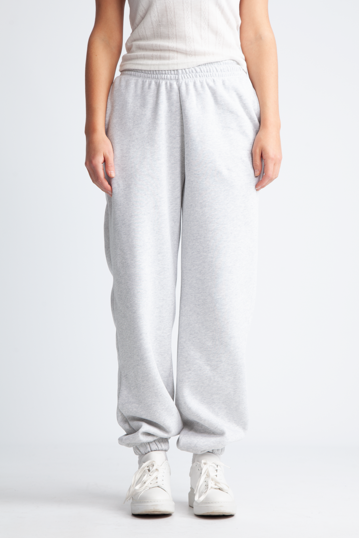 Heavy Sweatpants - Light Grey Melange