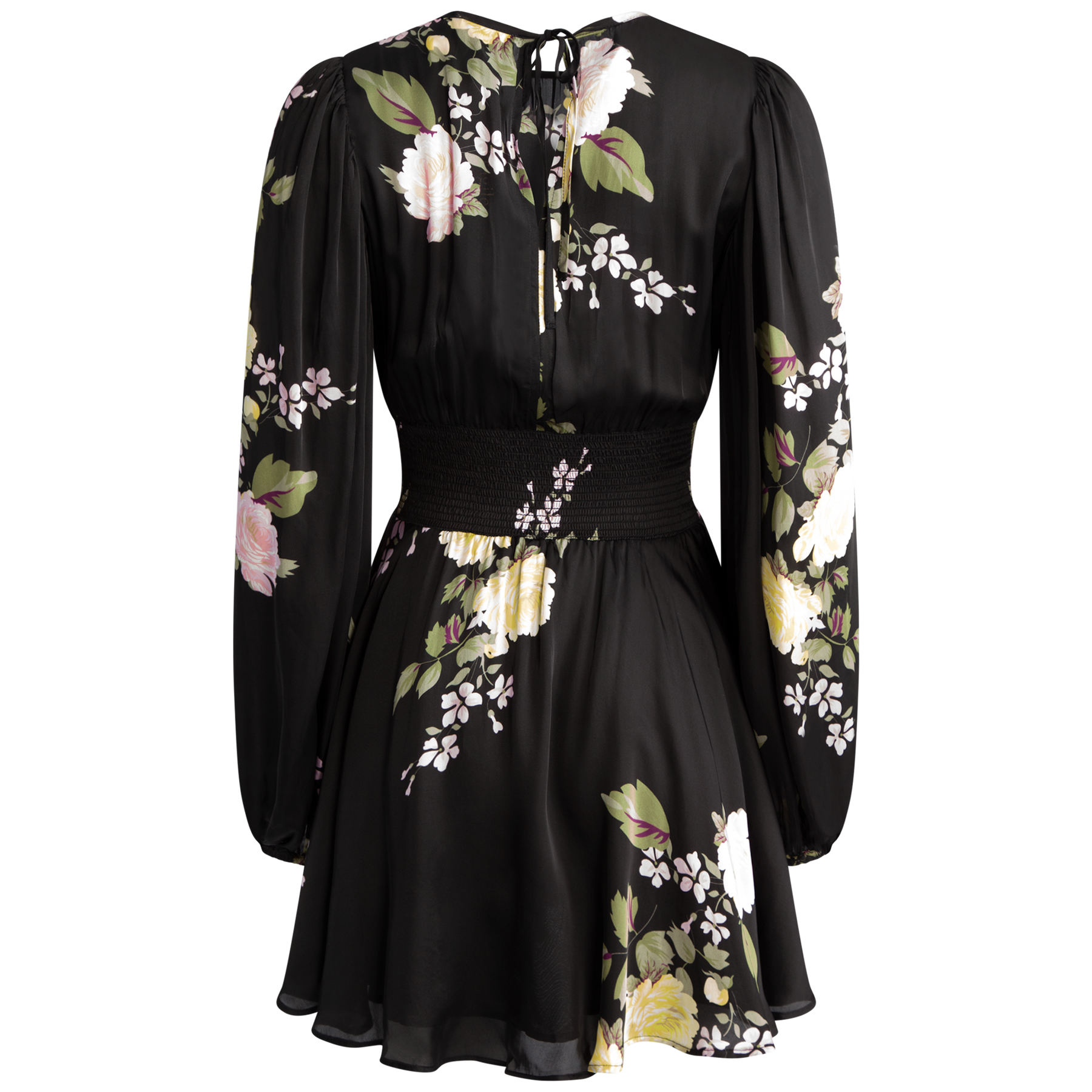 Satin Mini Dress - Vivid Bouquet
