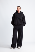 Washed Heavy Sweat Hoodie - Black