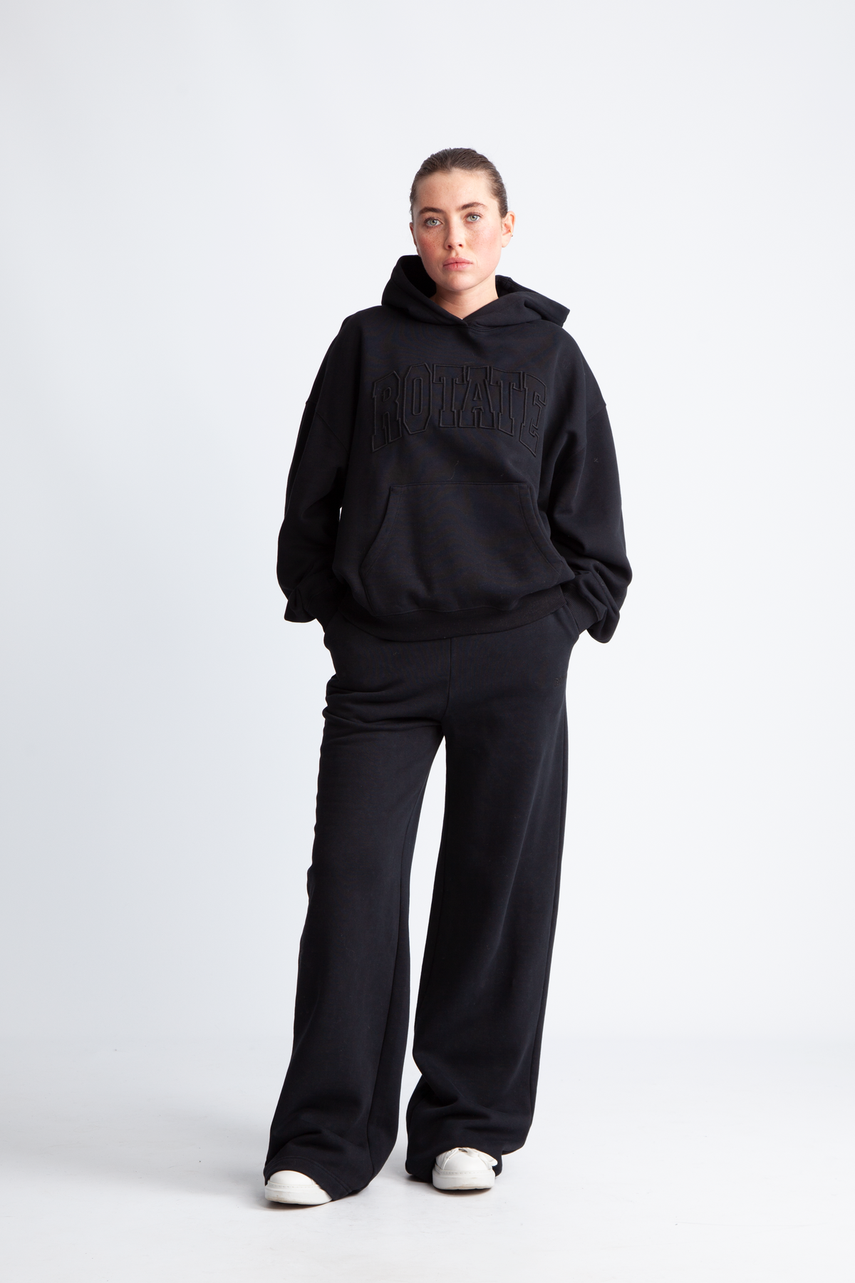 Washed Heavy Sweat Hoodie - Black