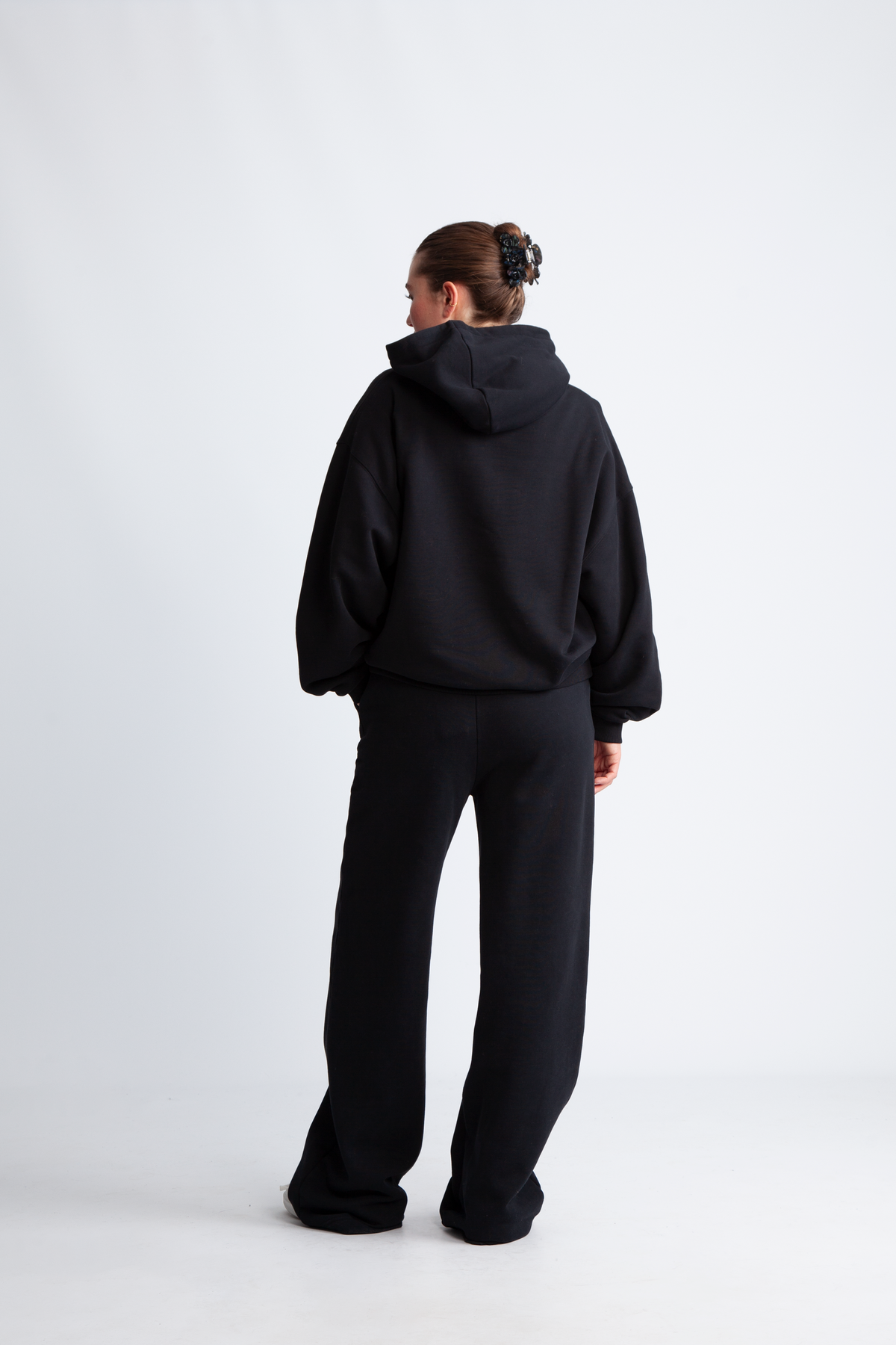 Washed Heavy Sweatpants - Svart