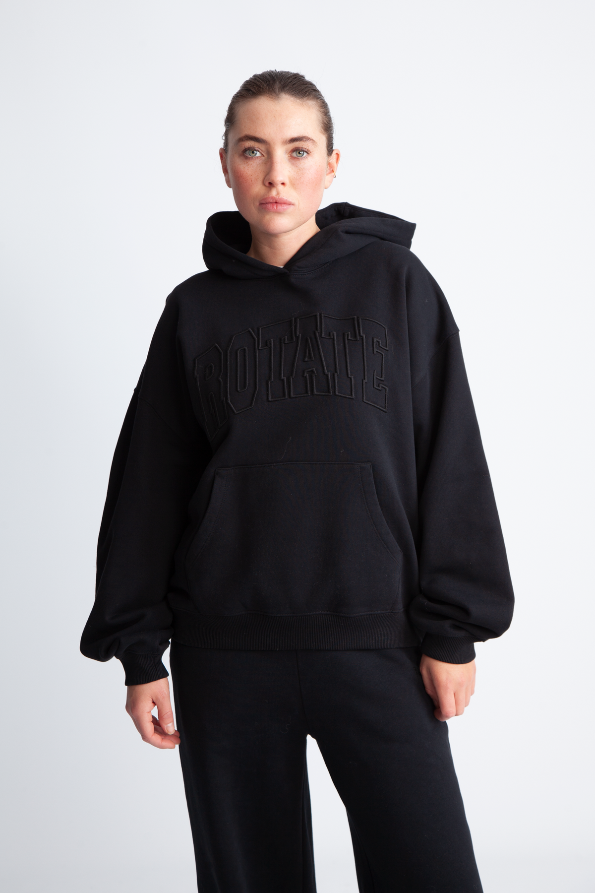 Washed Heavy Sweat Hoodie - Black