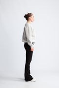 Selected Femme Lisa Hankie LS Crew Neck Sweat - Light Grey Melange
