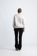 Selected Femme Lisa Hankie LS Crew Neck Sweat - Light Grey Melange