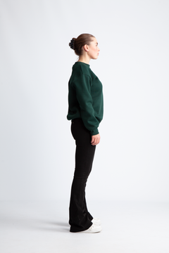 Lisa Hankie Ls Crew Neck Sweat - Scarab