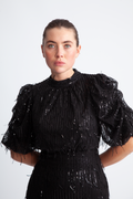 Yaselza 2/4 Dress - Black