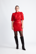 Yaselza 2/4 Dress - Racing Red
