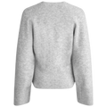Elisabeth Knit Cardigan - Ljusgrå Melerad