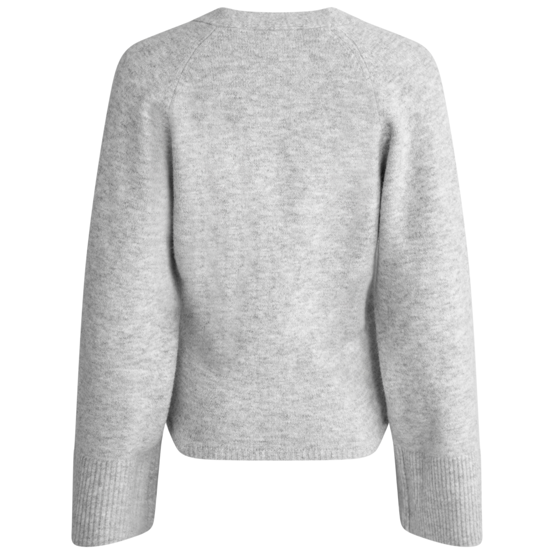 Elisabeth Knit Cardigan - Ljusgrå Melerad