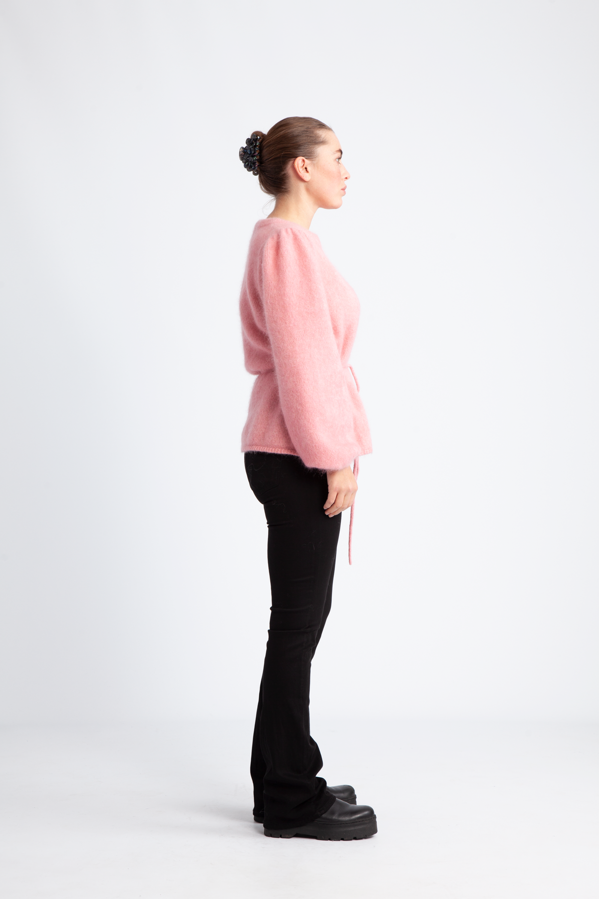 Fredrikke Chunky Cardigan - Peachy Pink