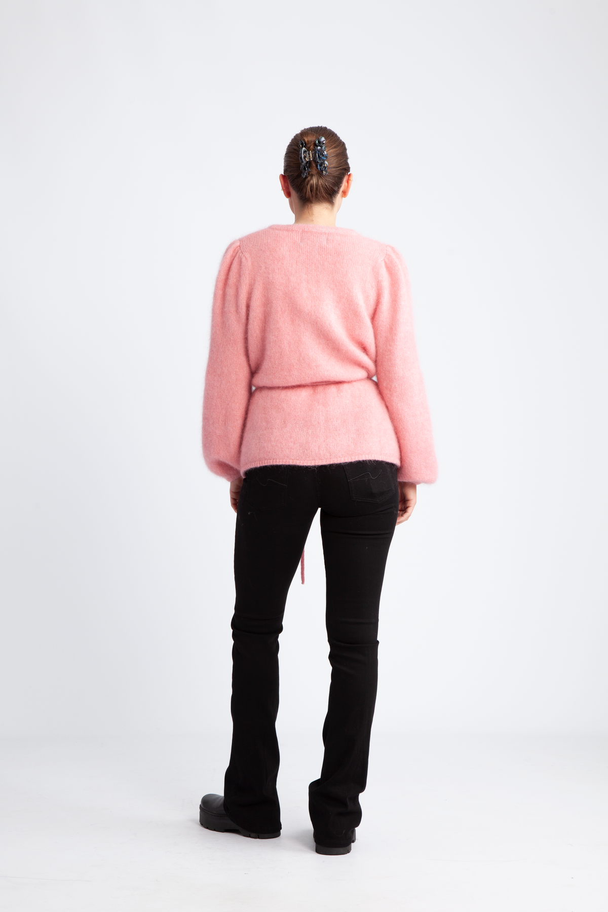 Fredrikke Chunky Cardigan - Peachy Pink