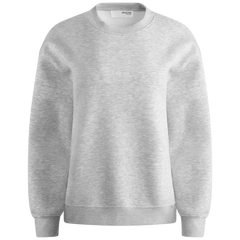 Lisa Hankie Ls Crew Neck Sweat - Light Grey Melange