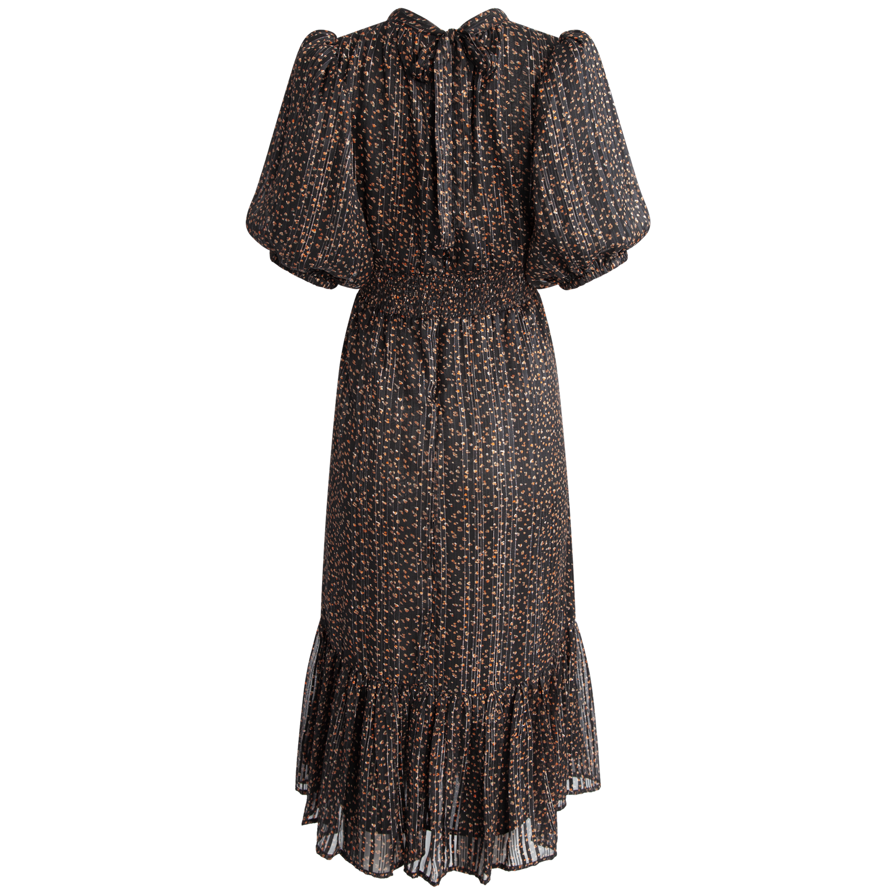 Jardin Midi Dress - Berry Black