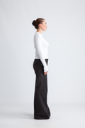 ROTATE Birger Christensen Rib Longsleeve Top - Vit