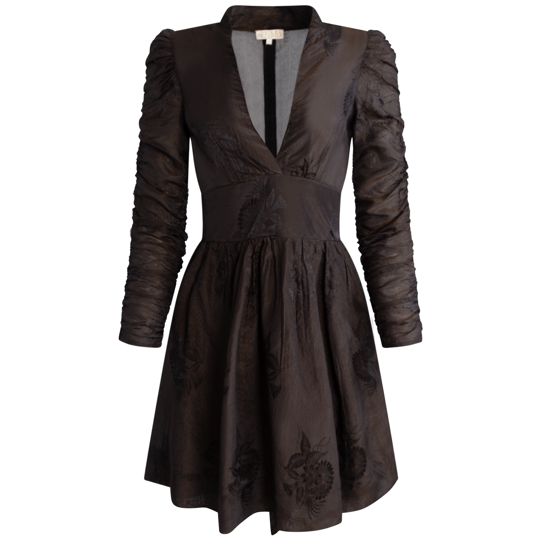 Jacquard Mini Dress I - Black