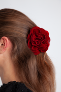 Velvet Peromia Hair Claw - Savvy Red