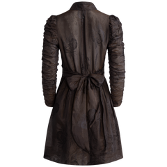 Jacquard Mini Dress I - Black