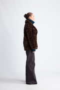 Bailey Faux Fur Coat Short - Mörkbrun