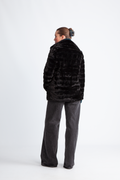 Bailey Faux Fur Coat Short - Svart