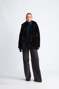 Bailey Faux Fur Coat Short - Svart
