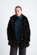Bailey Faux Fur Coat Short - Svart