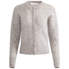 Filuca Ls Knit Cardigan - Steel Gray Lurex