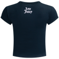 Kiss My Couture Capped Baby Sleeve T-shirt - Svart