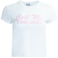 Call Me 1-800 Juicy Capped Baby Sleeve T-shirt - Vit