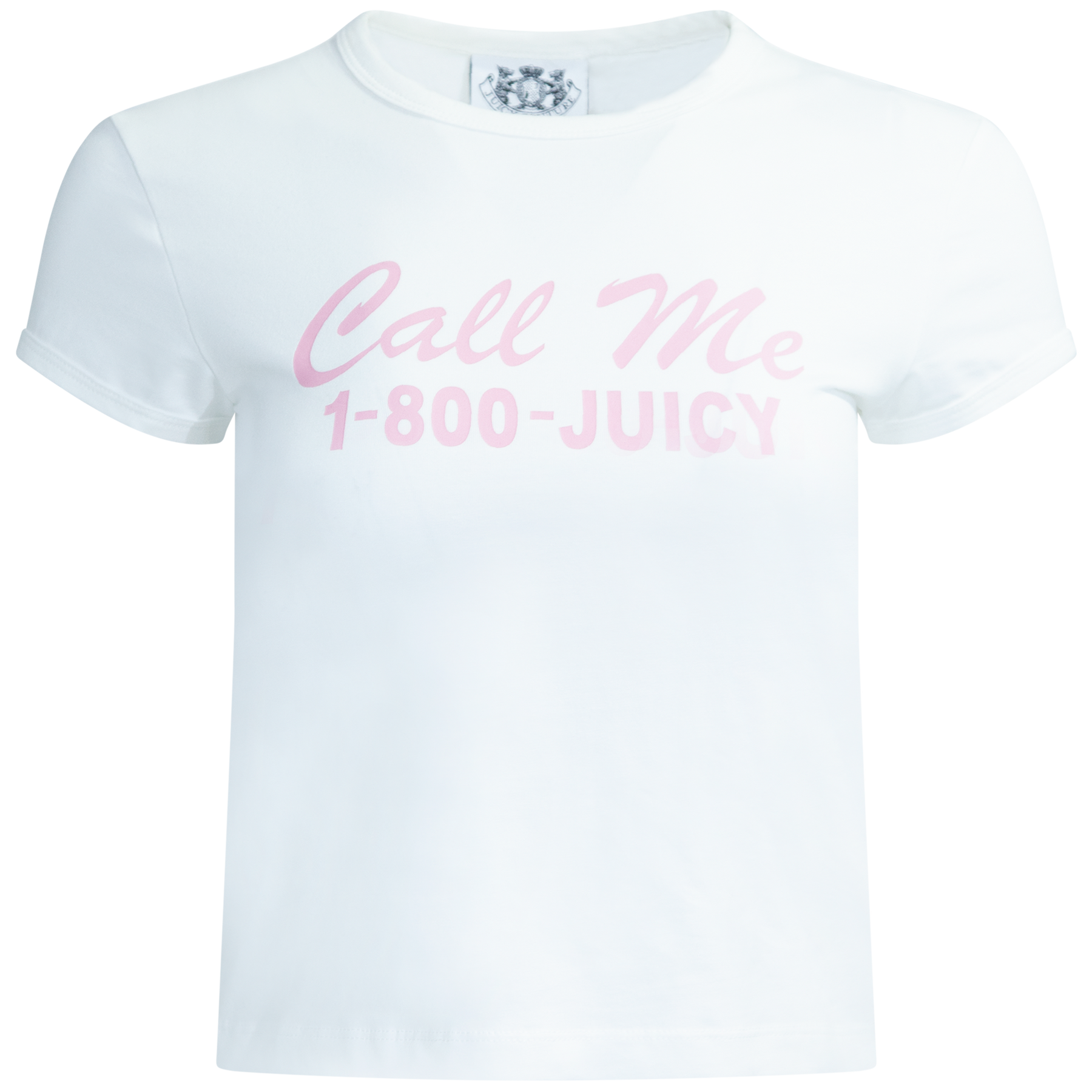 Call Me 1-800 Juicy Capped Baby Sleeve T-shirt - Vit