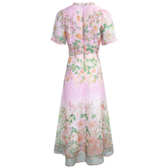 Haley Long Dress - Pink