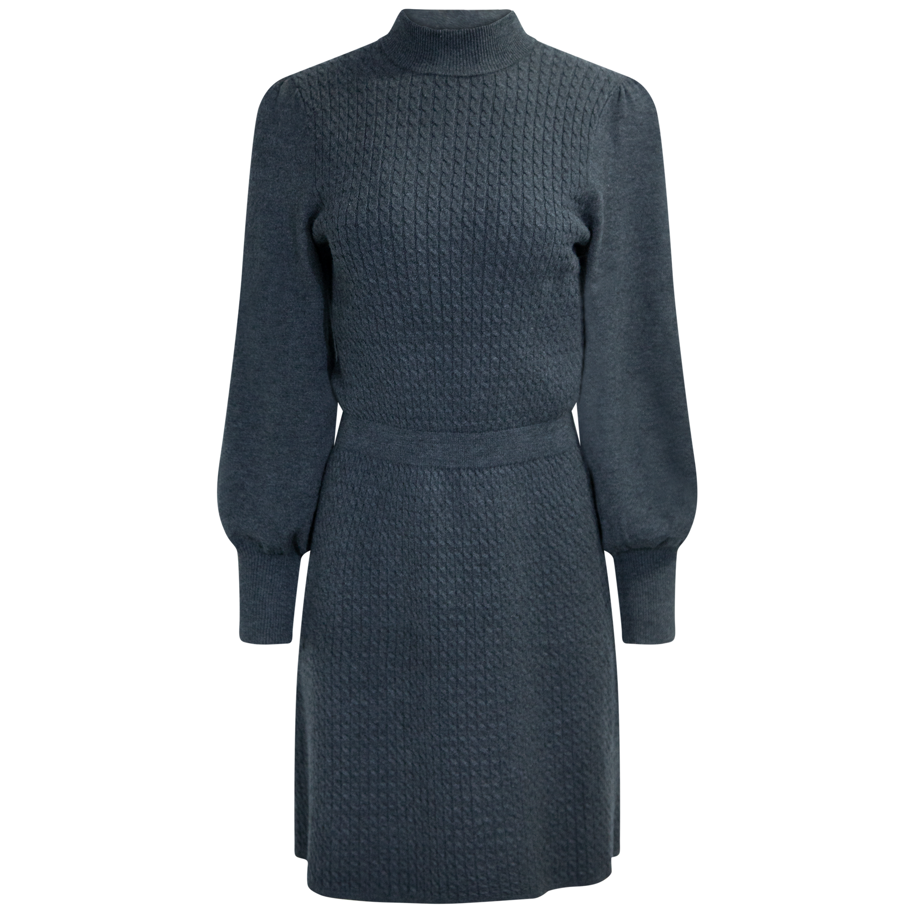 Amari Rachelle Dress - Dark Grey Melange