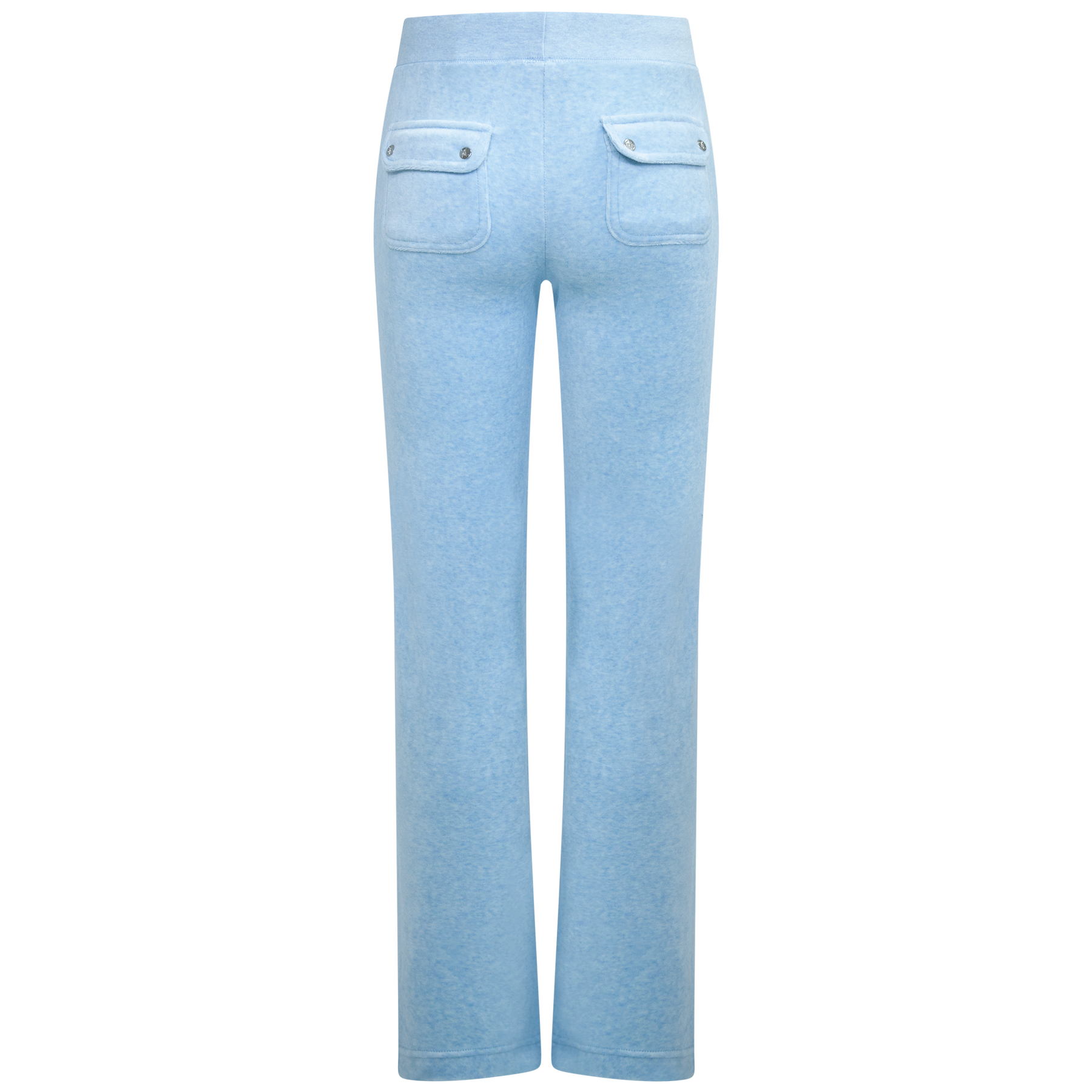 Layla Low Rise Flare Pocketed - Powder Blue Marl