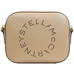 Logo Camera Crossbody Bag- Fawn