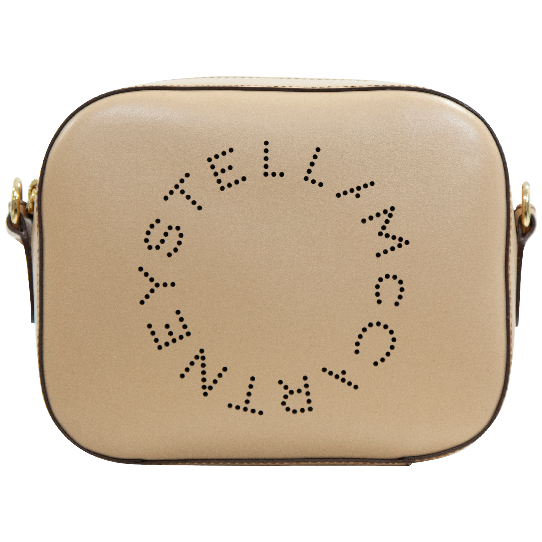 Stella McCartney Logo Camera Crossbody Bag - Fawn