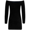 Chenille Knit Mini Dress - Svart