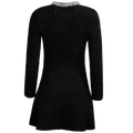 Sequin Knit Mini Dress - Svart