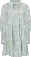 Embla Poplin Print Dress - Blue Garden